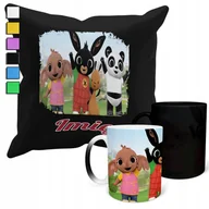 Gadżety dla niej i dla niego - ZESTAW KUBEK MAGICZNY ZMIENIAJĄCY KOLOR + POSZEWKA PANDA KRÓLIK + IMIĘ - miniaturka - grafika 1