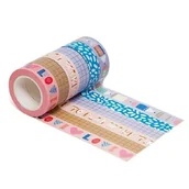 Śliniaki i fartuszki - Petit Monkey - 6 Taśm samoprzylepnych Washi - Make time to play - miniaturka - grafika 1