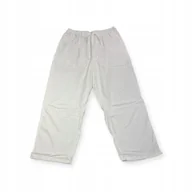 Spodnie damskie - Materiałowe spodnie damskie BEZ MARKI XXL - miniaturka - grafika 1