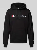 Koszulki męskie - Bluza z kapturem z wyhaftowanym logo - miniaturka - grafika 1