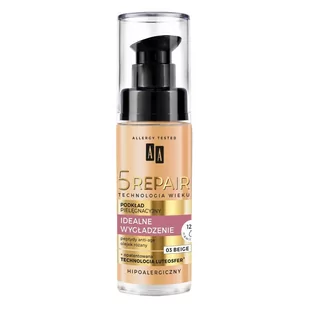 AA Technologia Wieku 5 Repair podkład pielęgnacyjny Idealne Wygładzenie 03 Beige 30ml - Podkłady do twarzy - miniaturka - grafika 1