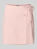 Spódnice - Spódnica kopertowa rozkloszowana o kroju oversized z mieszanki wiskozy i lnu model ‘CARO’ - miniaturka - grafika 1