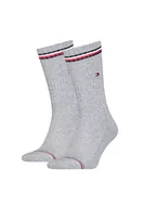 Skarpetki męskie - Tommy Hilfiger Iconic Men's Socks (2 sztuki) skarpetki, męskie, Szary (Tommy Original), 43/46 EU - miniaturka - grafika 1
