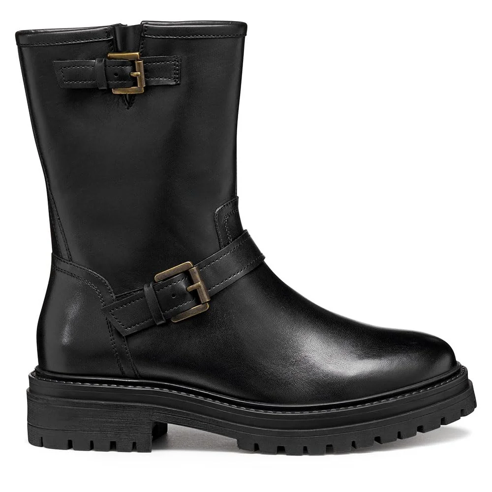 Geox Damskie buty D IRIDEA Ankle Boot, czarne, 41 EU, czarny, 41 EU