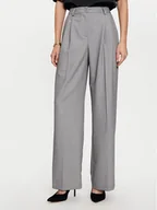 Spodnie damskie - Imperial Spodnie materiałowe P1U5IIC Szary Wide Leg - miniaturka - grafika 1