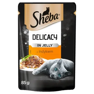 Sheba Delicato Indyk Galaretka Saszetka 85g 8268 - Mokra karma dla kotów - miniaturka - grafika 4