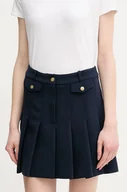 Spódnice - Tommy Hilfiger spódnica kolor granatowy mini rozkloszowana WW0WW44731 - miniaturka - grafika 1