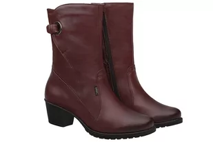 Kozaki AXEL Comfort 4369 H Rubin ocieplane Botki na Haluksy Kosela Medic 9369 - Botki damskie - miniaturka - grafika 1