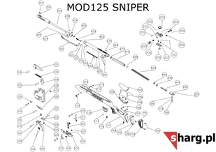 Śruba mocująca kabłąk przednia Hatsan MOD 33 - 155, Dominator 200, Striker, Proxima (777) - Osprzęt do wiatrówek - miniaturka - grafika 24
