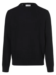 Selected Sweter męski Mężczyźni Bawełna niebieski wypukły wzór tkaniny, XL - Swetry męskie - miniaturka - grafika 1