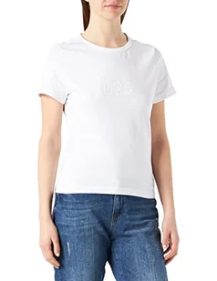 Lee Damska koszulka Slim Cropped, Jasnobiały, XS - Koszulki i topy damskie - miniaturka - grafika 1