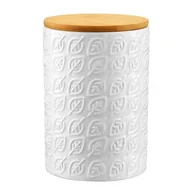 Pojemniki kuchenne - Pojemnik ceramiczny Tuvo listki z bambusową pokrywką 1,11 l AMBITION - miniaturka - grafika 1