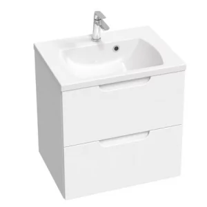 RAVAK X000001477 Szafka podumywalkowa z dwiema szufladami SD CLASSIC II N 600 biała/szara - Szafki łazienkowe - miniaturka - grafika 1