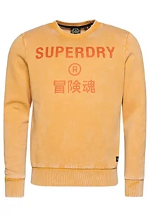 Bluzy męskie - Superdry Vintage Corp Logo Crew Bluza męska, Dried Clay Brown, XL - grafika 1