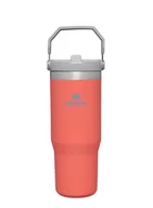 Kubki termiczne - Kubek termiczny Stanley IceFlow Flip Straw Tumbler 0,89 l - guava - miniaturka - grafika 1