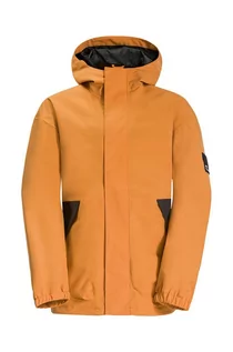 Kurtki i płaszcze dla dziewczynek - Jack Wolfskin kurtka dziecięca TEEN 2L JACKET Y kolor żółty - grafika 1