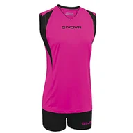Zestawy męskiej odzieży sportowej - Givova Kitv07 Unisex dla dorosłych, unisex, FUXIA/Nero, XL - miniaturka - grafika 1