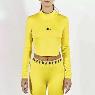 Koszulki i topy damskie - Kappa Kappa Driji T-Shirt, neonowy żółty/czarny, standardowy damski 3112CIW_Amarillo_S - grafika 1