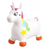 Jeździki dla dzieci - Sun Baby BABY Skoczek jednorożec gumowy - biały J06.012.1.4 - miniaturka - grafika 1
