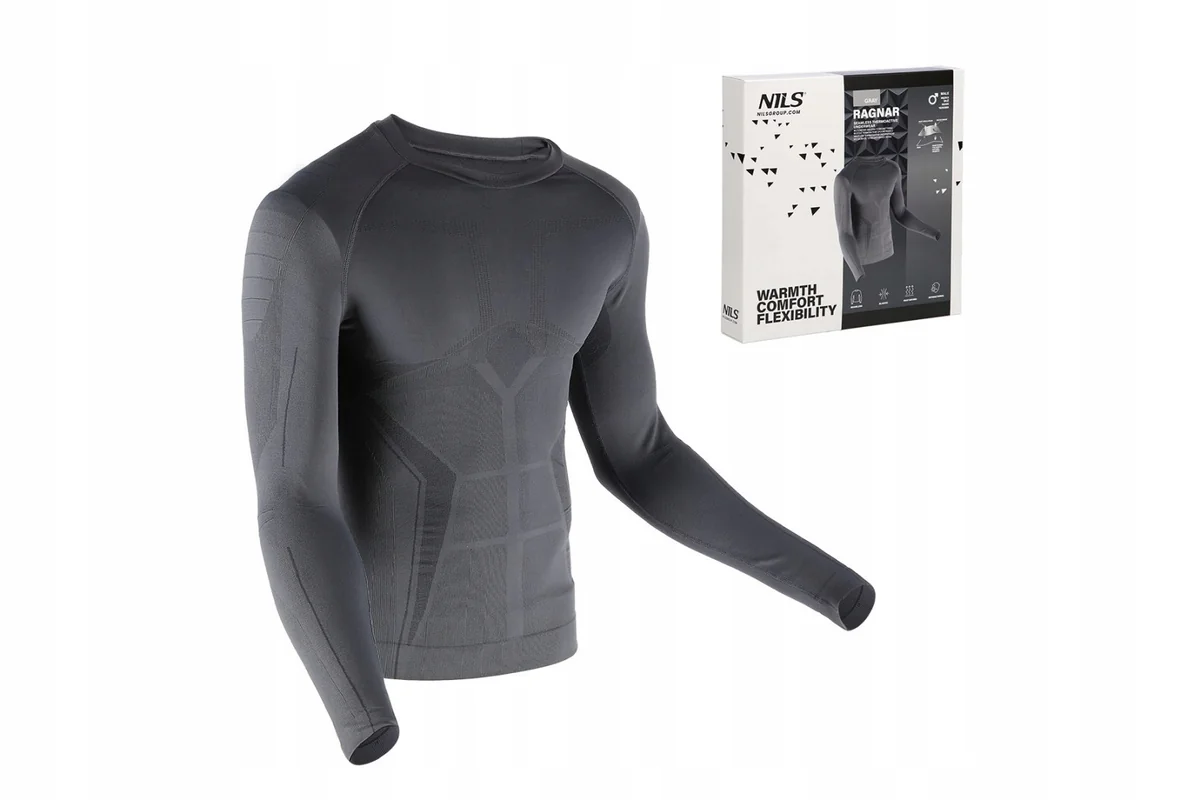 KOSZULKA TERMOAKTYWNA SZARA MĘSKA 2XL/3XL RAGNAR NILS BTK0060