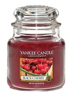 Świece - Yankee Candle Świeca zapachowa "Black Cherry" - 411 g - miniaturka - grafika 1