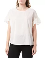 Koszule damskie - United Colors of Benetton Koszula damska, Jasny beż, geometryczny wzór 79r, XL - miniaturka - grafika 1