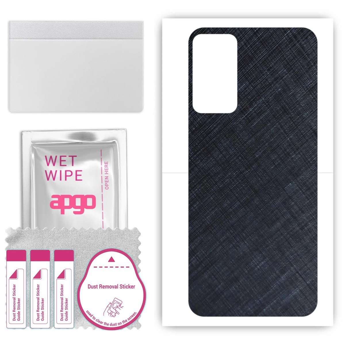 Folia naklejka skórka strukturalna na TYŁ do Samsung Galaxy F23 - Tytan Niebieski - apgo SKINS