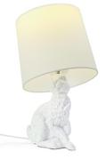 Lampy stojące - King Home Lampa stołowa RABBIT UP - biała XCT3358 - miniaturka - grafika 1