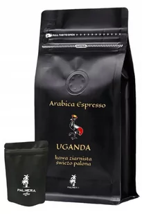 Kawa ziarnista świeżo palona 100% Arabica Espresso Uganda 1kg Palmera - Kawa - miniaturka - grafika 1