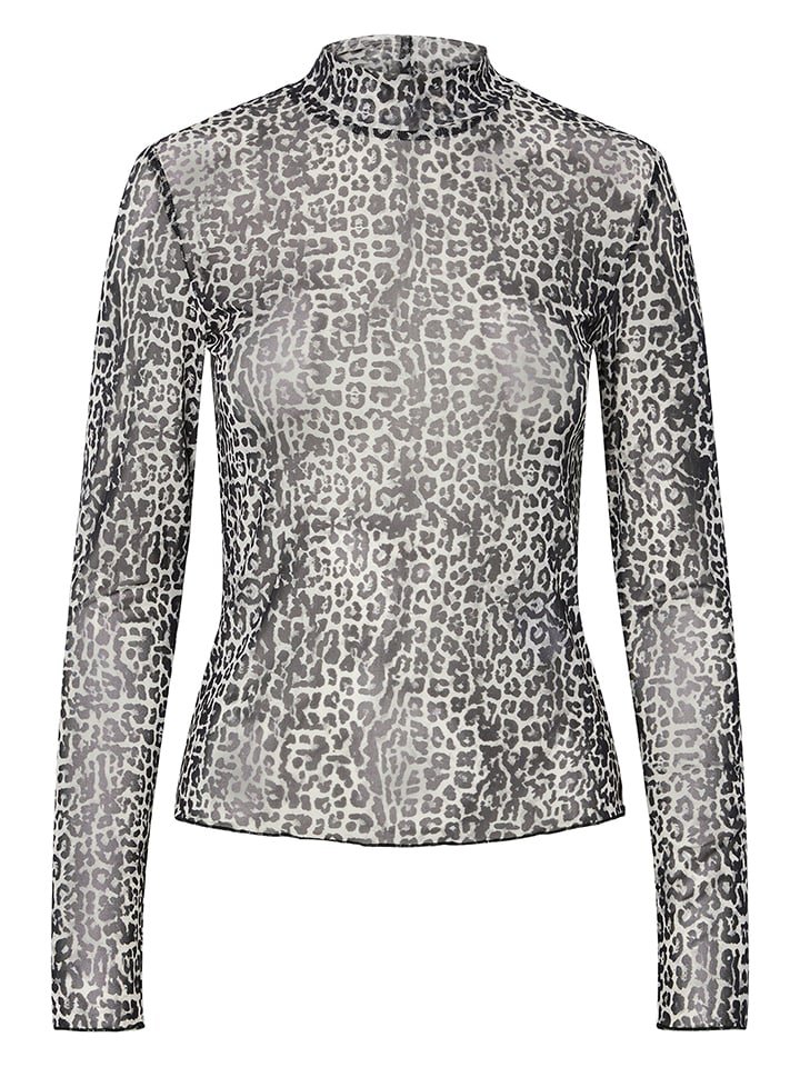 Pieces Koszulka w kolorze szarym