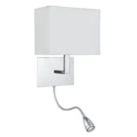 Lampy ścienne - Searchlight Lampa ścienna 6519 z lampką do czytania LED chrom - miniaturka - grafika 1