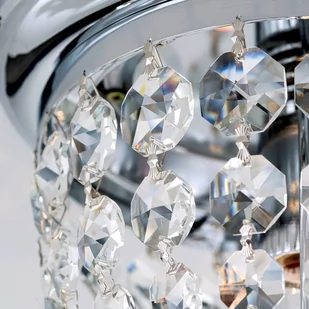 Lampa sufitowa Plafond, chrom/przezroczysta, Ø26cm - Lampy sufitowe - miniaturka - grafika 3