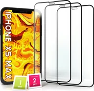 Szkła hartowane na telefon - Hello Case 3-pak SZKŁO HARTOWANE DO iPhone XS MAX na cały ekran 9H ochronne 5D - miniaturka - grafika 1