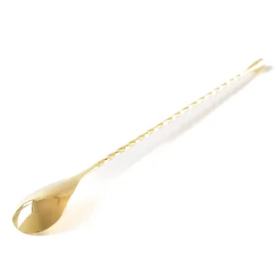 Łyżka barmańska Gold 30 cm na prezent - Pozostałe akcesoria barmańskie - miniaturka - grafika 1