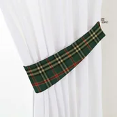 Akcesoria do wystroju okien - Dekoria pl pl Podwiązka Victoria zielono czerwona kratka 12 × 70 cm Bristol 335-142-69 - miniaturka - grafika 1