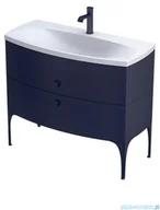 Szafki łazienkowe - Oristo Louis szafka z umywalką 101x55x47 granatowy mat OR50-SD2S-102-14/UME-LU-102-92 | - miniaturka - grafika 1