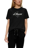 Koszulki i topy damskie - s.Oliver Sales GmbH & Co. KG/s.Oliver T-shirt damski z krótkim rękawem, szary/czarny, 32 - miniaturka - grafika 1