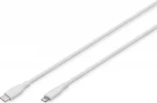 Kable USB - DIGITUS Kabel przyłączeniowy USB 2.0 typ C -Lightning silikonowy 2m w - miniaturka - grafika 1