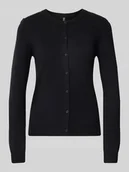 Swetry damskie - Kurtka o kroju slim fit z dzianiny z mieszanki wiskozy model ‘NORA’ - miniaturka - grafika 1