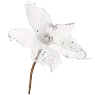 Ozdoby bożonarodzeniowe - Gwiazda betlejemska 23 cm biała poinsecja ozdoba świąteczna CA0799 - miniaturka - grafika 1