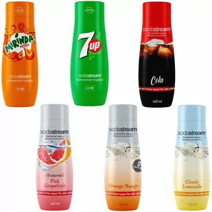 Sodastream Zestaw koncentrat 6 smaków saturator - Syropy i koncentraty owocowe - miniaturka - grafika 1