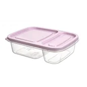Pojemniki kuchenne - Orion Pojemnik DZIELONY do żywności, 2-częściowy, lunchbox, 0,75L 127122 - miniaturka - grafika 1