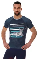 Koszulki sportowe męskie - SS13240A  koszulka męska Running Air, Kolor grafitowy, Rozmiar 2XL, Brubeck - miniaturka - grafika 1