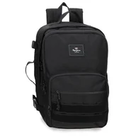 Torby na laptopy - Pepe Jeans Aris Evergreen Plecak kabinowy na laptopa 15,6 cala Czarny 25 x 40 x 20 cm Poliester by Joumma Bags - miniaturka - grafika 1