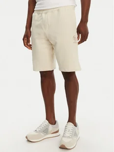 Guess Szorty sportowe M5GD10 KCN01 Écru Regular Fit - Spodenki męskie - miniaturka - grafika 1