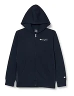 Bluzy i sweterki niemowlęce - Champion Legacy American Tape B - Ultralight Powerblend Fleece Full Zip Bluza z Kapturem, Granatowy 5-6 Lat Dziecko FW23, Blu Marino - miniaturka - grafika 1