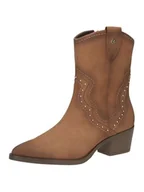 Botki damskie - CAPRICE Damskie botki 9-25315-43, camel nubuc, 37 EU - miniaturka - grafika 1