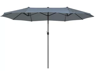 Beliani Parasol ogrodowy 270 x 460 cm szary SIBILLA 61900 - Parasole ogrodowe - miniaturka - grafika 1