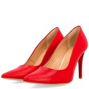 Eleganckie szpilki - TYMOTEO P1007 CZERWONE - Czółenka - miniaturka - grafika 6