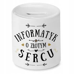 Dla Informatyka Skarbonka na Urodziny na Prezent z Nadrukiem ze Zdjęciem + Opakowanie na prezent (wzór 04) - Skarbonki - miniaturka - grafika 1